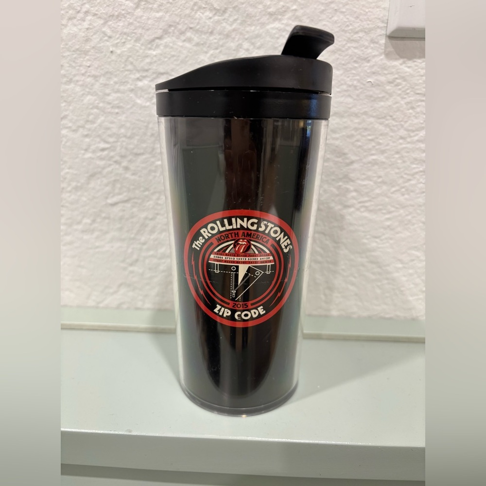 ROLLING STONES 2015 North America Zip Code Tour Insulated Tumbler & Lid/Black